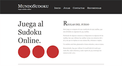 Desktop Screenshot of mundosudoku.com.ar