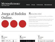 Tablet Screenshot of mundosudoku.com.ar